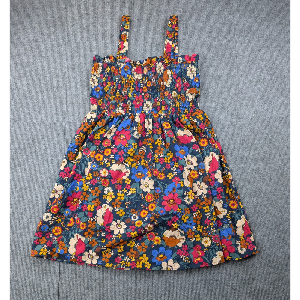 Altard State Dress Womens Large Retro Floral Print Cottage Smocked Boho Preppy